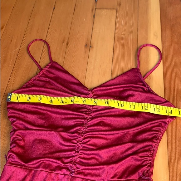 Vintage Raspberry Pink Shimmery Dress - Picture 12 of 15